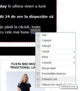 Editare link