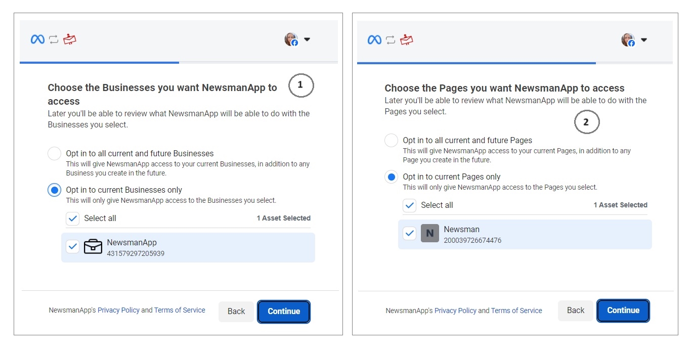 mapare campurile fornular facebook leads newsman